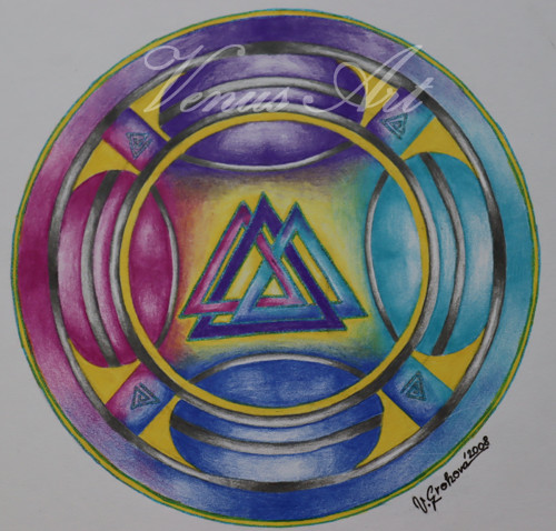 Originál Mandala Piktský uzel