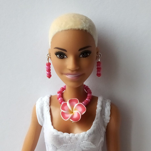 Šperky pro Barbie - náhrdelník, náušnice