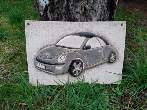 Kachle s autem beetle.