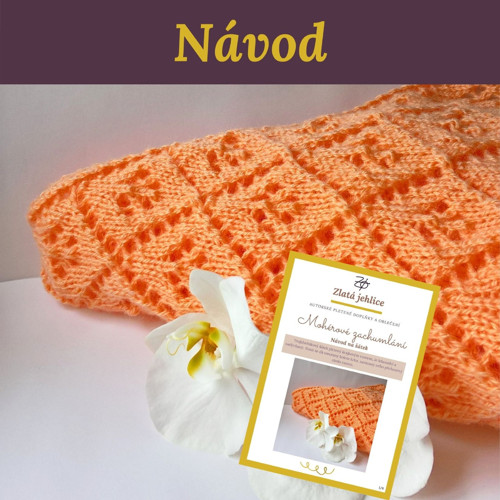 Mohérové zachumlání - návod na šátek