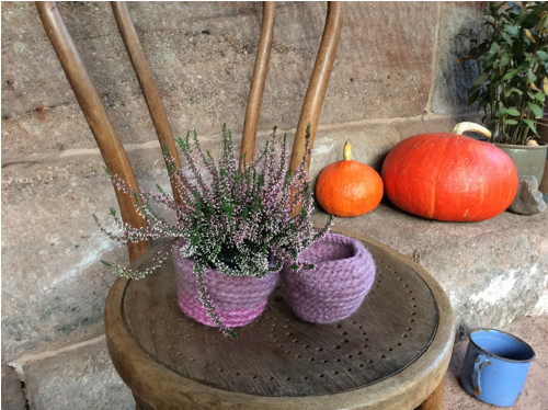 Košíčky “Vřesové” sada dvou košíčků