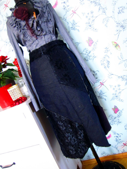 Sukně shabby chic patchwork — foto 1