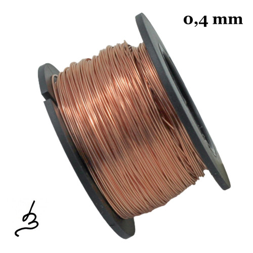 Měděný drát 0,4 mm nelakovaný - 30 m