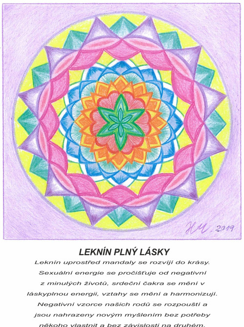 Leknín plný lásky-kartičky 10x13