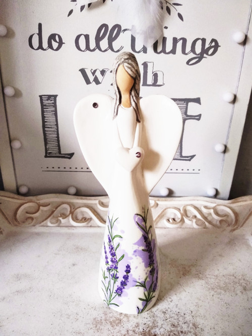 Anděl 21cm - BEAUTY - Levandule — foto 1