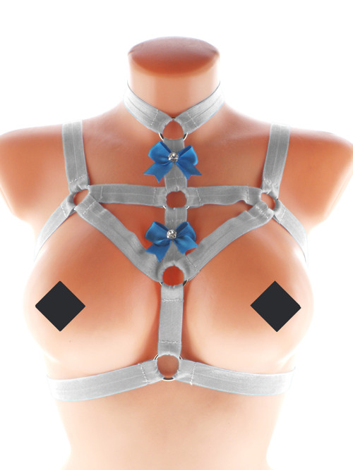Women body harness, gothic postroj na tělo