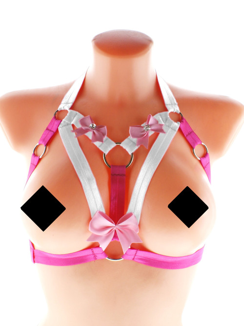 Women body harness, gothic postroj na tělo