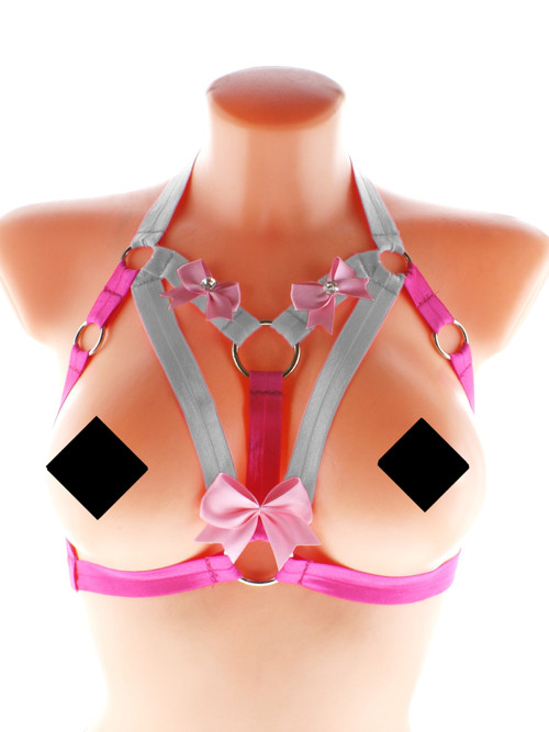Women body harness, gothic postroj na tělo