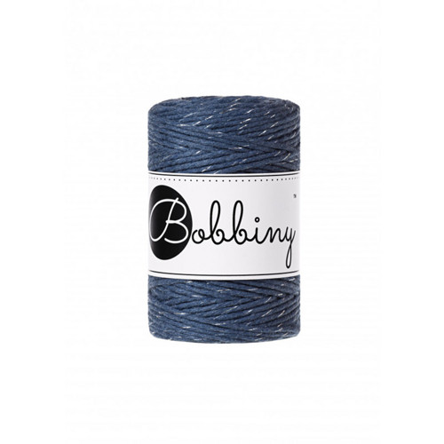 Bobbiny Macrame Baby 1,5mm - jeans / stř. nit - 4m