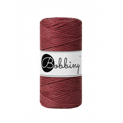 Bobbiny Macrame Regular 3mm - divoká růže - 4m