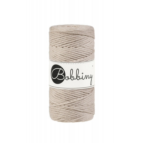 Bobbiny Macrame Regular 3mm - béžová - 4m