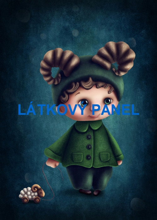 Bavlněný panel Beran 22x30 cm - skladem