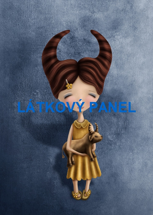 Bavlněný panel Býk 22x30 cm - skladem