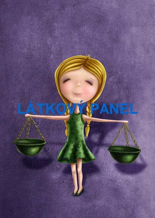 Bavlněný panel Váhy 22x30 cm - skladem — foto 1