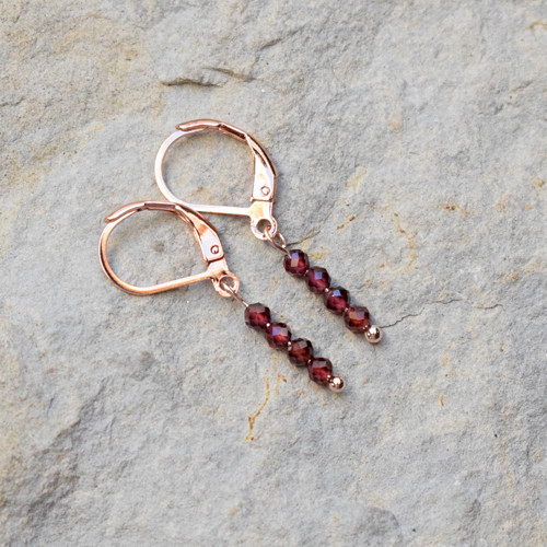 Granát, rose gold
