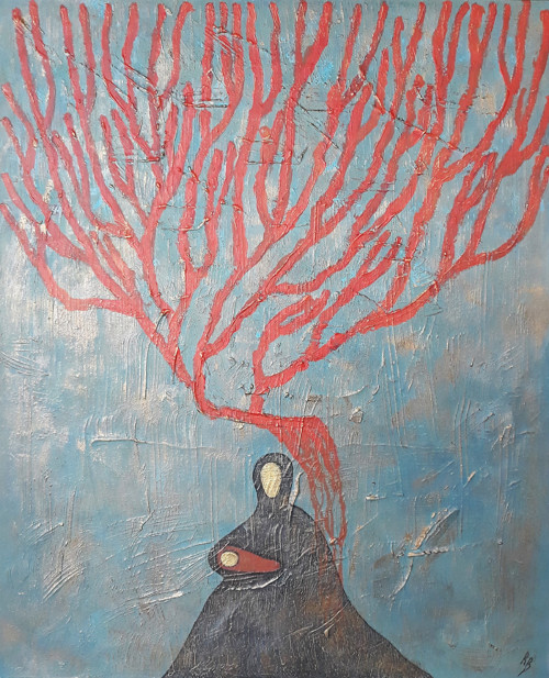 Obraz "Krajina s korálem" (II)