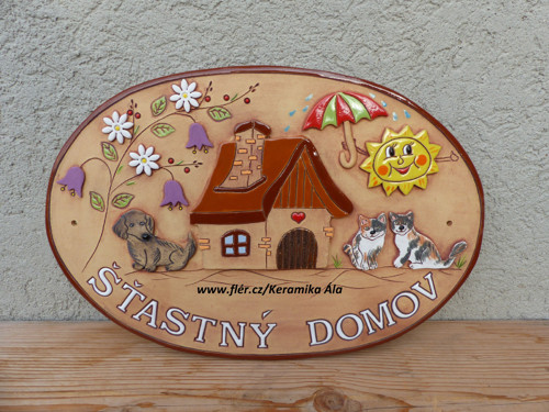 Domovní číslo MAXI OVÁL 37x25 cm / na objednávku