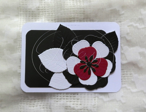 Vzkazová kartička Pure line květiny (371)