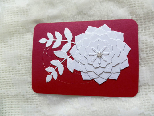 Vzkazová kartička Pure line květiny (389)