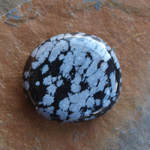Obsidián vločkový,placka — foto 1