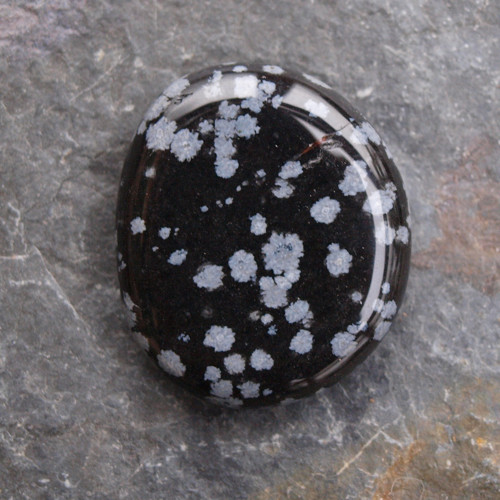 Obsidián vločkový,placka — foto 1