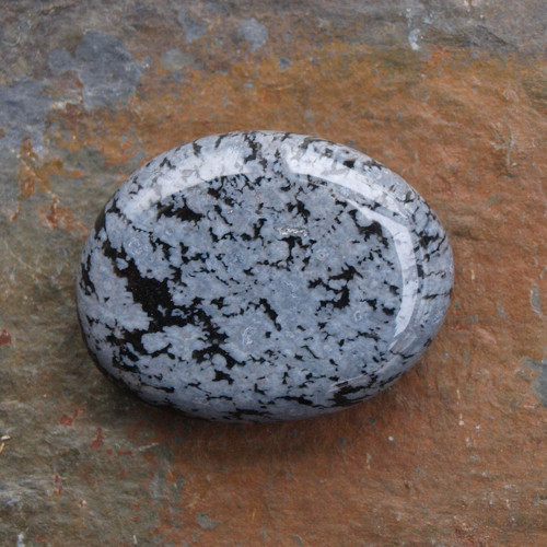 Obsidián vločkový,placka