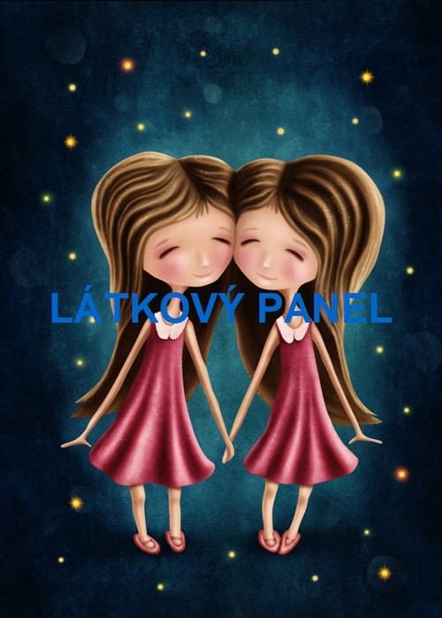Bavlněný panel Blíženci 11x15 cm - skladem