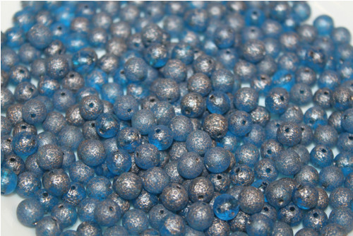 Kuličky - 8mm - aqua/lept/zátěr - 15ks