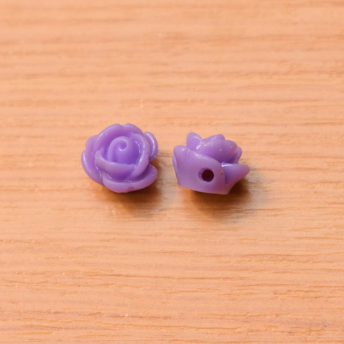 Růžičky - resin - 9x7 mm - 4 kusy