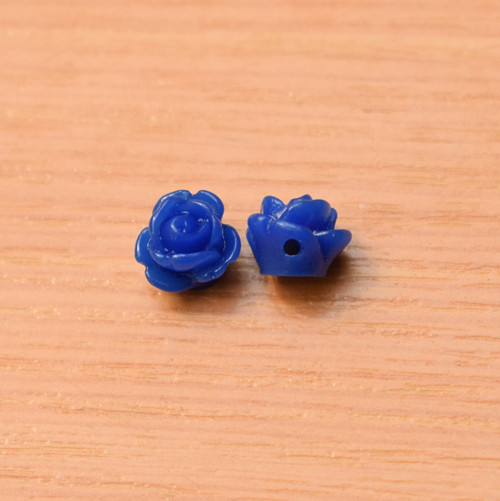 Růžičky - resin - 9x7 mm - 4 kusy