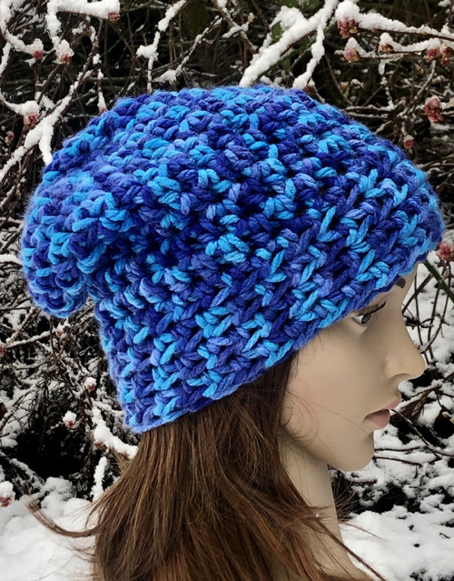 Beanie modrá — foto 1