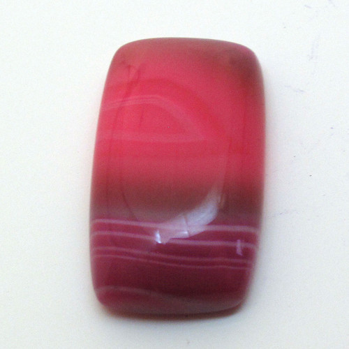 Kabošon růžový onyx obdélník 22mm