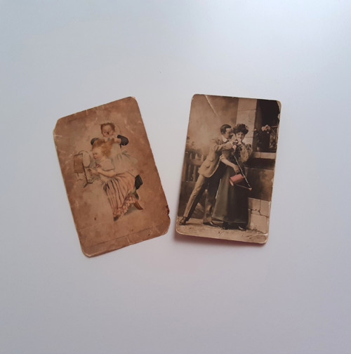 MILÁ LOJZIČKO...z r.1913 2 ks pohlednice