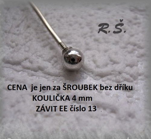 NÁHRADNÍ šroubek AG / 1 KUS /.. závit EE číslo 13
