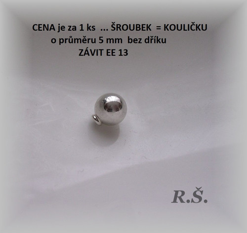 NÁHRADNÍ šroubek AG / 1 KUS /.. závit EE číslo 13