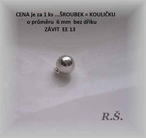 NÁHRADNÍ šroubek AG / 1 KUS /.. závit EE číslo 13
