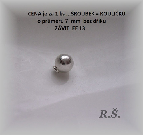 NÁHRADNÍ šroubek AG / 1 KUS /.. závit EE číslo 13