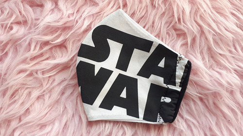 Černo bílá dvouvrstvá rouška Star Wars — foto 1