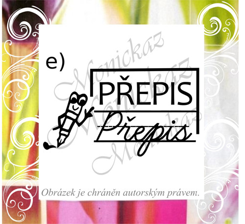 Přepis 101 e). Razítko motivační. — foto 1