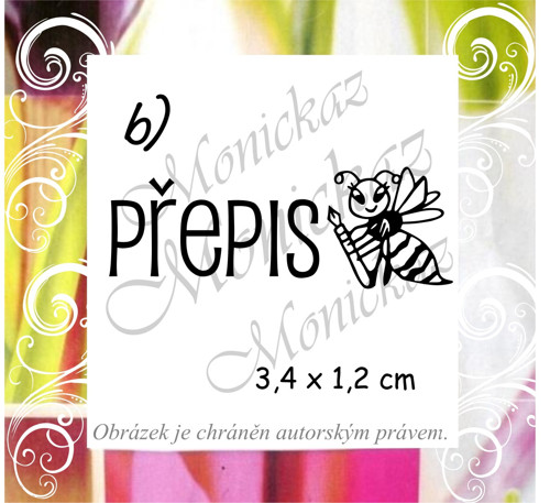 Přepis 101 b). Razítko motivační. — foto 1