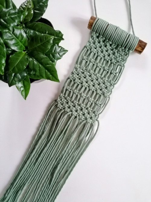 Macrame dekorace ve vavřínové barvě — foto 1