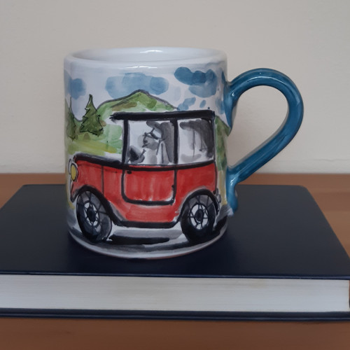 Hrnek - Červené auto AKCE — foto 1