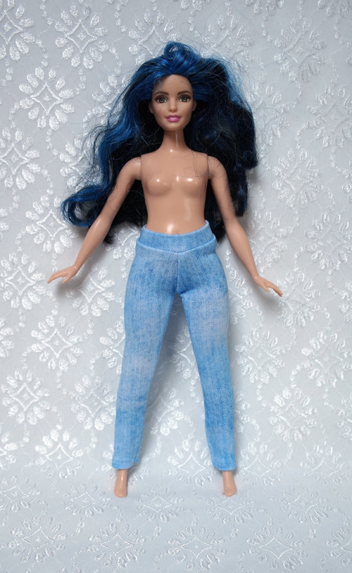 Barbie - baculka - legíny - jeans — foto 1