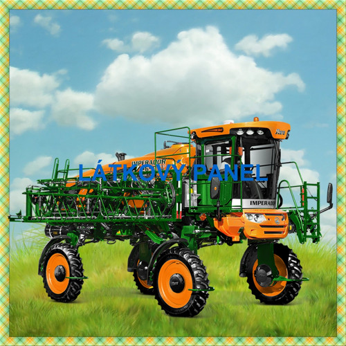 Bavlněný panel Traktor 20x20 cm skladem