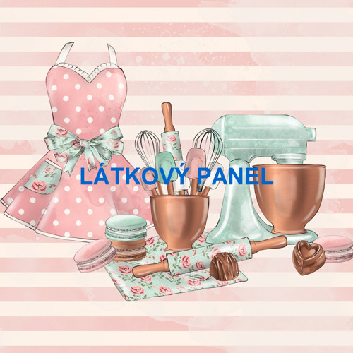 Bavlněný panel Kuchařka 25x25 cm — foto 1
