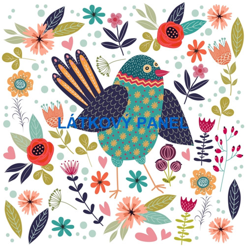 Bavlněný panel - varianty velikostí / 10 x 10cm