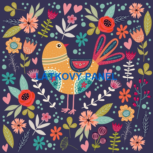 Bavlněný panel - varianty velikostí / 10 x 10cm