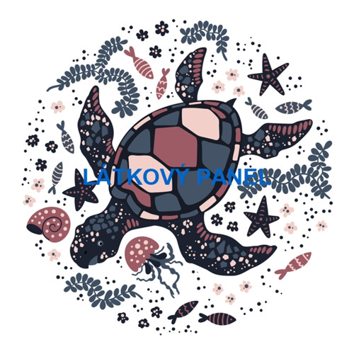 Bavlněný panel - varianty velikostí / 10 x 10cm