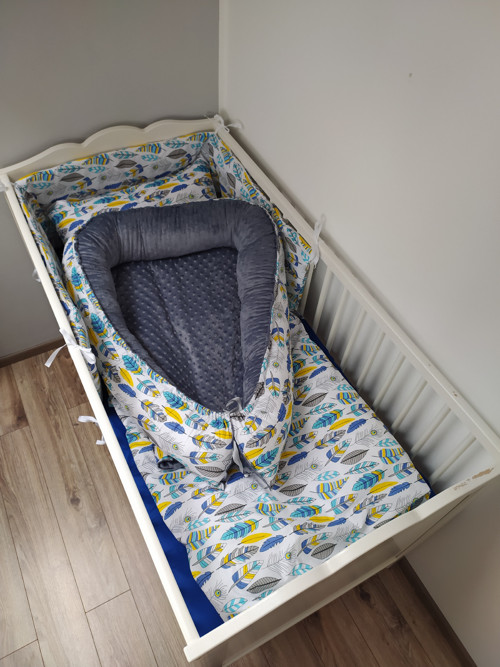 Hnízdečko pro miminko s minky
