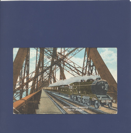 North Express crossing Forth Bridge - pohlednice — foto 1